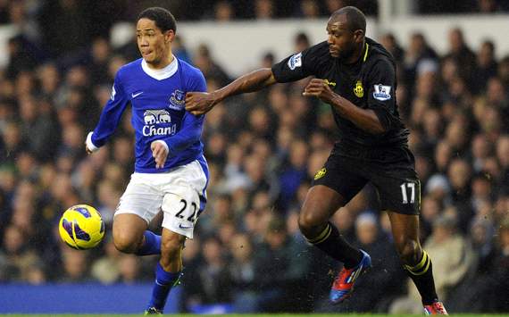 EPL, Everton v Wigan Athletic, Steven Pienaar, Emmerson Boyce