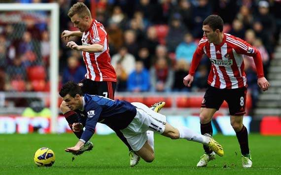 EPL; Gareth Bale; Sebastien Larsson; Craig Gardner; Sunderland v Tottenham Hotspur