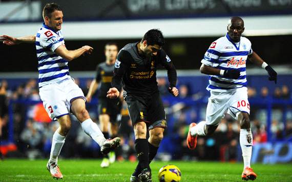 EPL: Luis Suarez, QPR v Liverpool