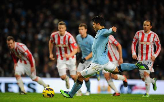 EPL - Manchester City v Stoke City, Sergio Aguero