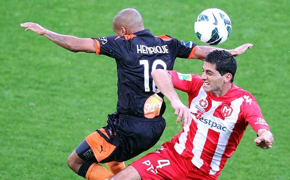 Henrique - Brisbane Roar - Simon Colosimo - Melbourne Heart