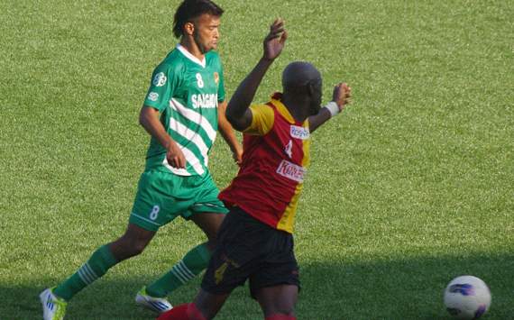 Milagres Gonsalves, Uga Okpara, Salgaocar FC vs East Bengal, I-League