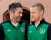Robbie Keane Damien Duff Republic of Ireland Euro 2012