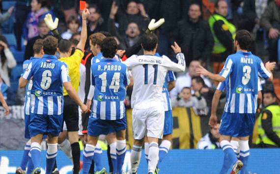 Adán, del Real Madrid, es expulsado ante la Real Sociedad