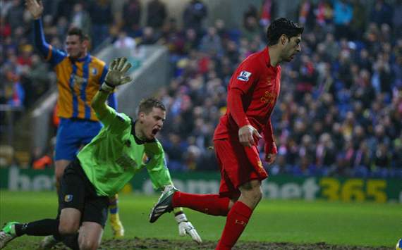 FA Cup - Mansfield Town v Liverpool, Luis Suarez