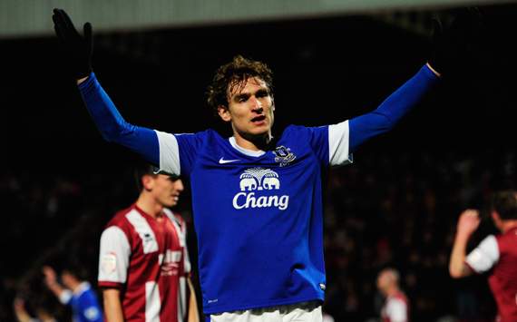 FA Cup - Cheltenham Town v Everton, Nikica Jelavic