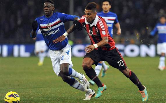 Pedro Obiang (S), Kevin-Prince Boateng (M) - Sampdoria-Milan - Serie A