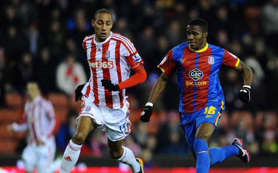 FA Cup, Stoke City v Crystal Palace, Wilfred Zaha, Steven Nzonzi