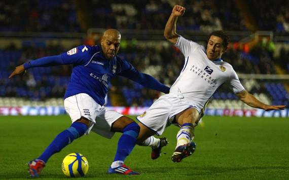 FA Cup, Birmingham City v Leeds United, Marlon King, Michael Brown