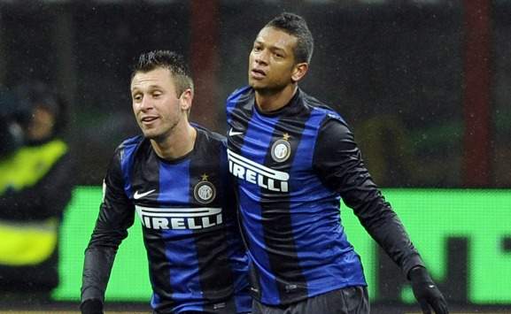 Guarin e Cassano in Inter-Bologna (Getty Images)