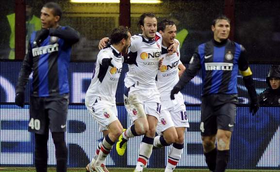 Bologna celebrating (Coppa Italia)