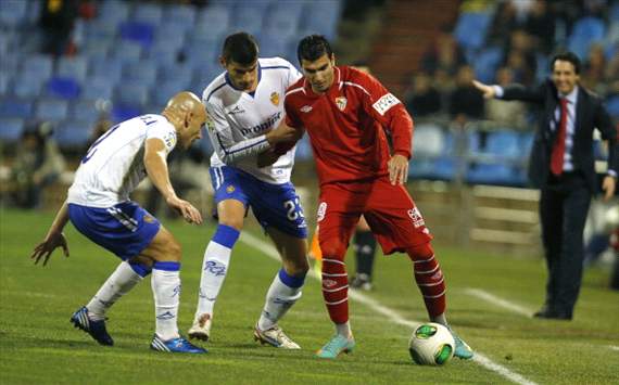 Javier Álamo, José María Movilla, José Antonio Reyes - Zaragoza v Sevilla