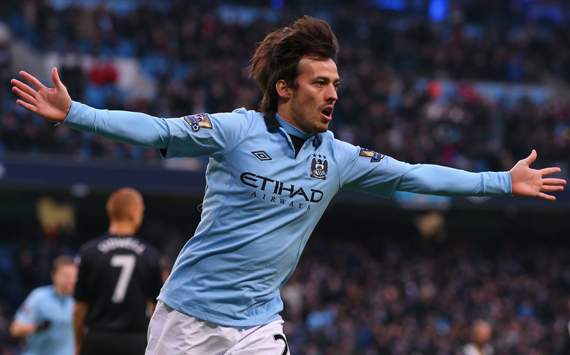 EPL - Manchester City vs Fulham, David Silva