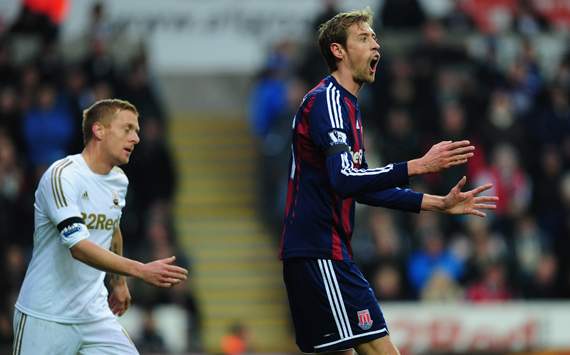 EPL - Swansea City v Stoke City, Peter Crouch