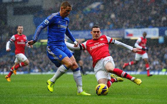 EPL: Fernando Torres; Thomas Vermaelen; Chelsea v Arsenal