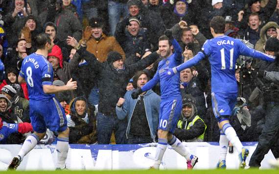 EPL, Chelsea v Arsenal, Juan Mata