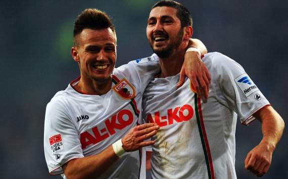 Germany, Bundesliga, Fortuna Duesseldorf vs. FC Ausgburg, Sascha Moelders; Ronny Philip