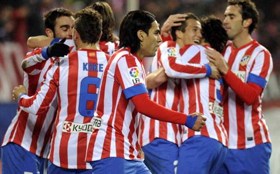 Atletico Madrid celebrating