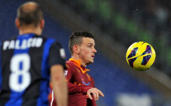 Alessandro Florenzi, Rodrigo Palacio - Roma-Inter