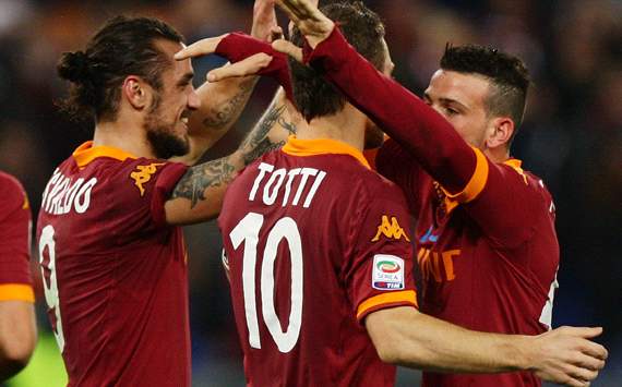 Roma celebrating