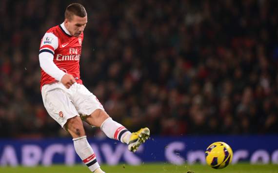EPL - Arsenal vs West Ham, Lukas Podolski