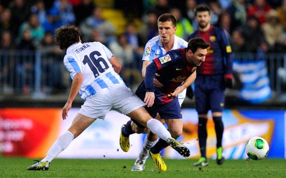 Messi, Iturra - Málaga vs Barcelona