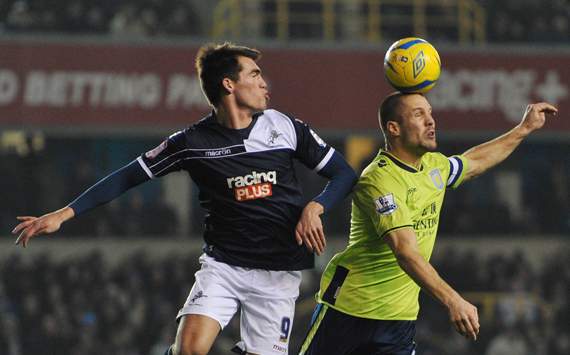 FA Cup - Millwall v Aston Villa, Liam Trotter,Ron Vlaar and John Marquis