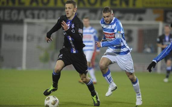 PEC Zwolle - sc Heerenveen, Jeffrey Gouweleeuw vs. Wiljan Pluim