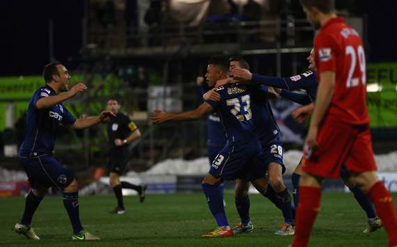FA Cup - Oldham Athletic v Liverpool, Reece Wabara