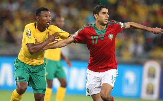 Siyabonga Sangweni of South Africa and Issam El Adoua of Morocco