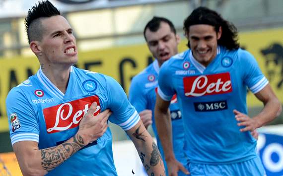 Napoli celebrating