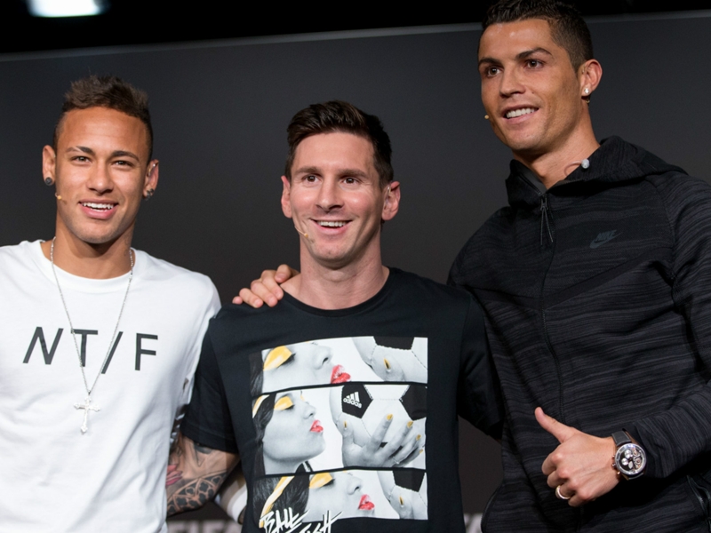 Ronaldo, Messi & Neymar lead the line in Rio Ferdinand's FIFA 18 Squad Battle team