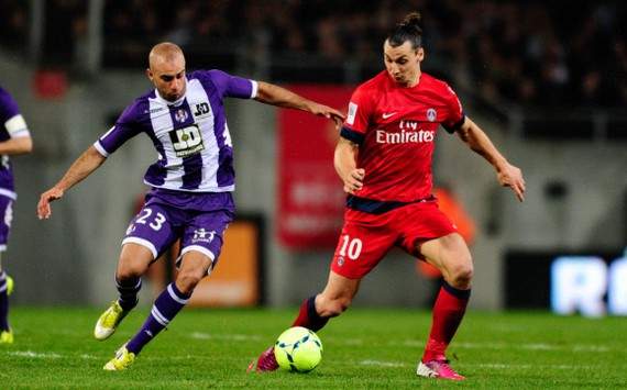 Ligue 1 : Zlatan Ibrahimovic vs Aymen Abdennour (Toulouse vs Paris SG)