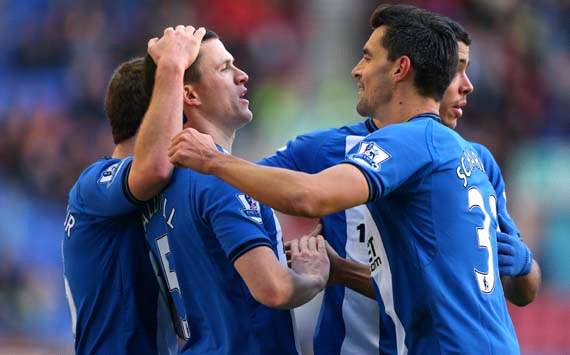 EPL; Paul Scharner; Gary Caldwell; Wigan Athletic v Southampton