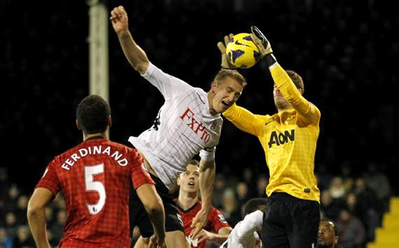 EPL - Fulham v Manchester United, Brede Hangeland & David De Gea