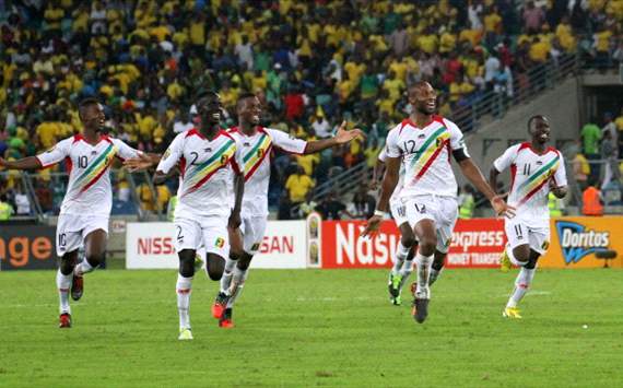 AfCon - Mali celebrates against South Africa
