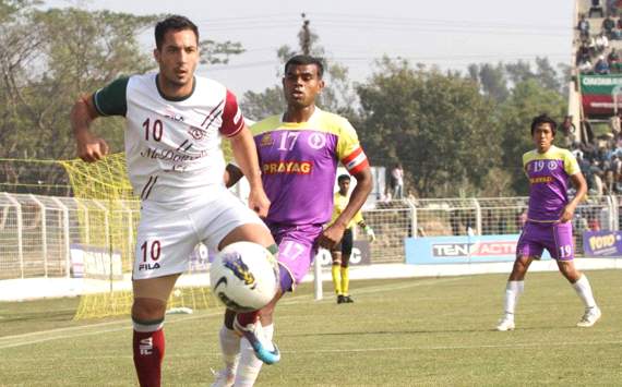 Tolgay Ozbey, Deepak Mandal, Prayag United vs Mohun Bagan, I-League