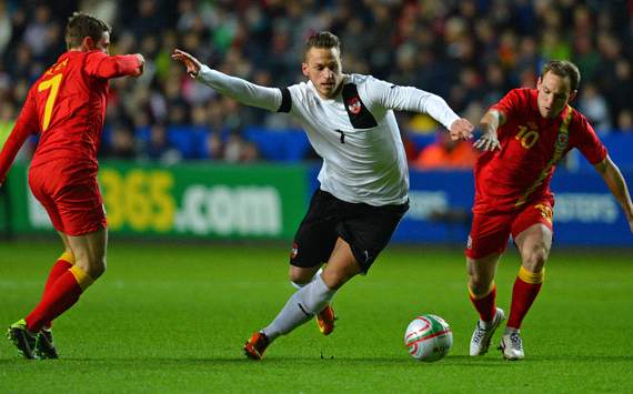 Marko Arnautovic:Austria,Wales:David Vaughan,Joe Allen