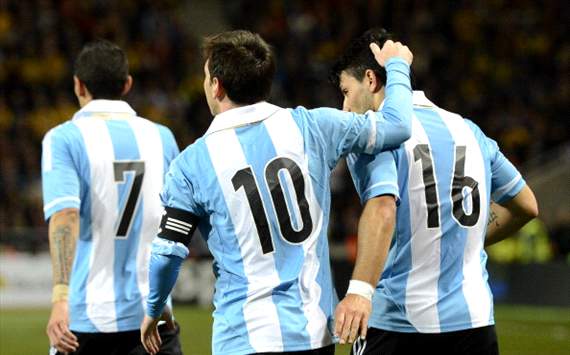festejo Argentina vs Suecia