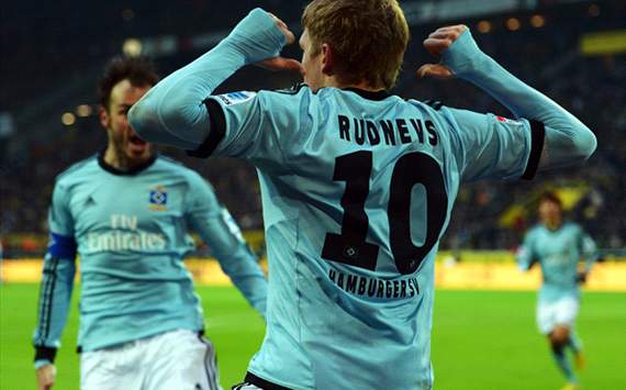 Bundesliga: Borussia Dortmund vs Hamburg, Rudnevs