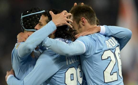 Lazio celebrating (Serie A)