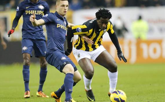 Wilfried Bony and Timothy Derijck, Vitesse - PSV