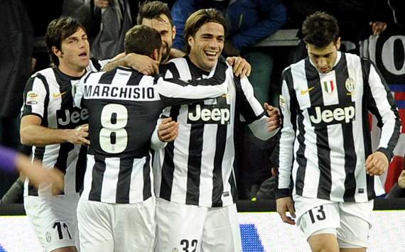 Juventus celebrating
