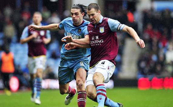 EPL: Ron Vlaar - Andy Carroll, Aston Villa vs West Ham