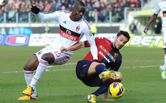 Balotelli & Astori - Cagliari-Milan - Serie A