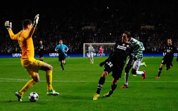 UEFA Champions League, Celtic v Juventus, Alessandro Matri, Fraser Forster