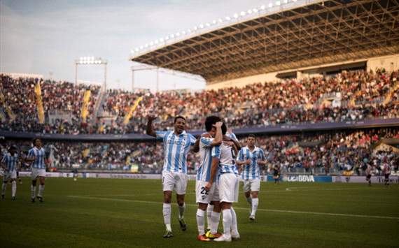 Malaga celebrates at La Rosaleda