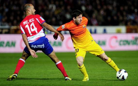 Mikel Rico y Lionel Messi, Granada-Barcelona