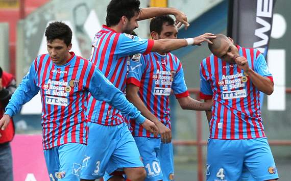 Catania celebrating