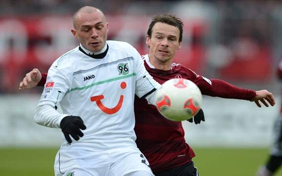 Nürnberg against Hannover 96